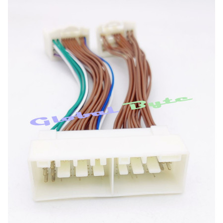 Global Byte System Harness Male Female Suitable for Hyundai New Grand, Tucson, Elentra 2017,  Verna Fluidic, Creta 2018 with all Necessary Wires | MF-03HY/GD17-F